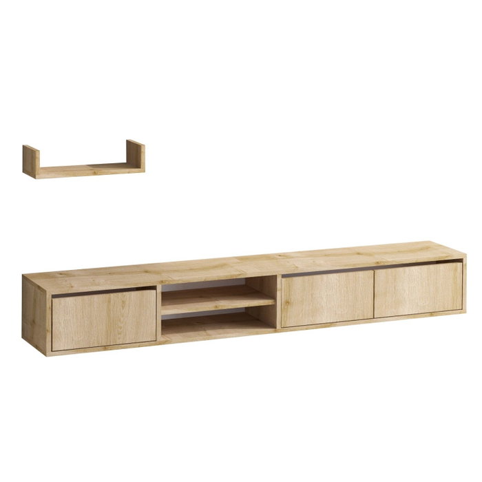 Hanah Home Mueble de TV Heka Roble Zafiro